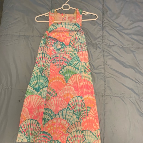 Lily Pulitzer Pink/Blue Seashell Print Dress - Picture 2 of 6